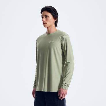 Men's 24/7 Crew Long Sleeve Tech Tee - Green