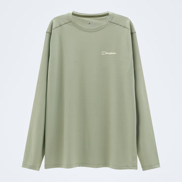 Men's 24/7 Crew Long Sleeve Tech Tee - Green