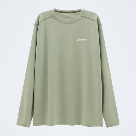 Men's 24/7 Crew Long Sleeve Tech Tee - Green