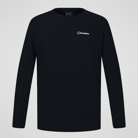 Men's 24/7 Tech Tee Long Sleeve Crew - Black