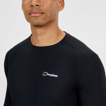 Men's 24/7 Tech Tee Long Sleeve Crew - Black