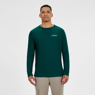 Men's 24/7 Crew Long Sleeve Tech Tee - Green