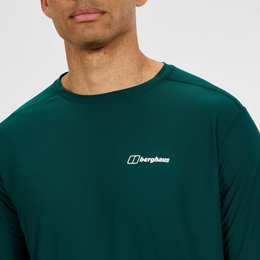 Men's 24/7 Crew Long Sleeve Tech Tee - Green