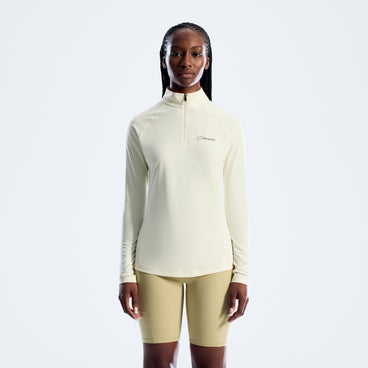 Women's 24/7 Half Zip Long Sleeve Tech Tee - Grey
