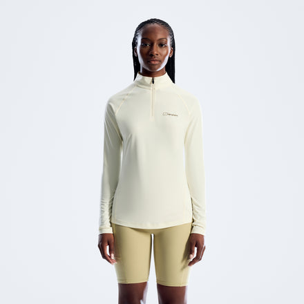 Women's 24/7 Half Zip Long Sleeve Tech Tee - Grey