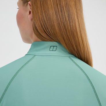 Women's 24/7 Half Zip Long Sleeve Tech Tee - Green