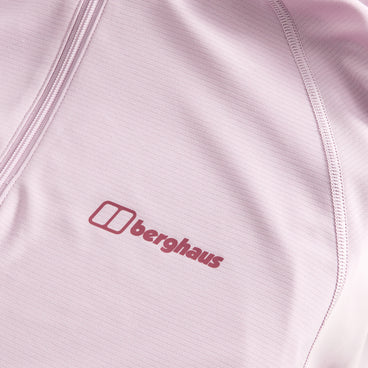Women's 24/7 Half Zip Long Sleeve Tech Tee - Pink
