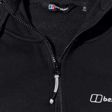 Men's Logo Full Zip Hoody - Black