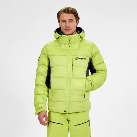 Men's MTN Arete Ultra Down Hoody - Yellow/Purple