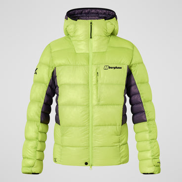 Men's MTN Arete Ultra Down Hoody - Yellow/Purple
