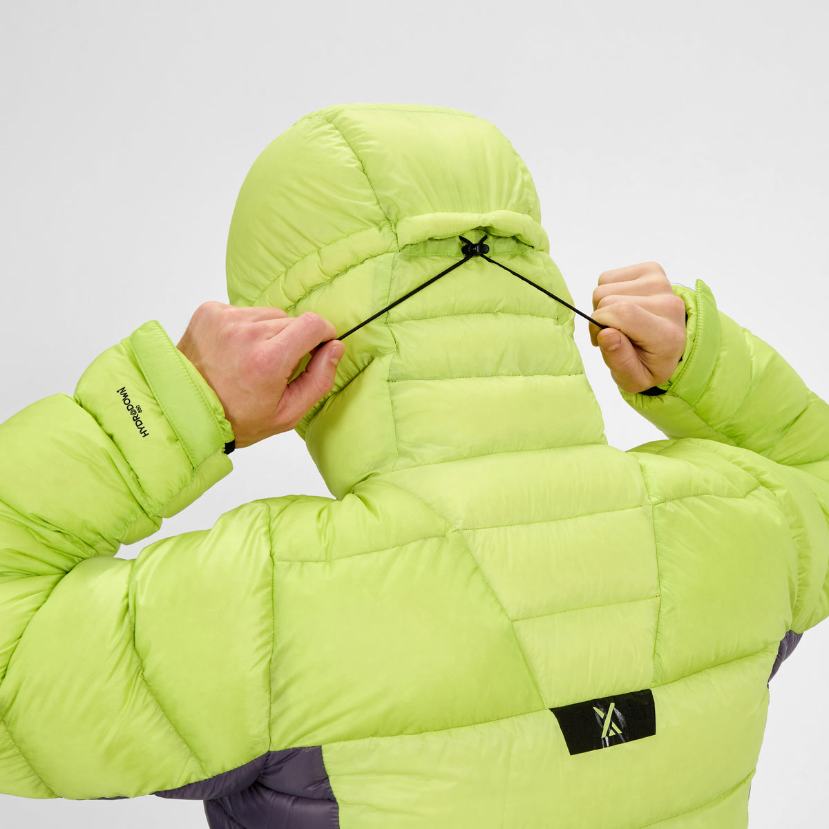 berghaus schlafsack MTN Arete Ultra Daunen-Hoody für Herren - Gelb/Lila Chris Harris Tests The Winter Climbing Farbe Tischplatte:Queenply/Eiche