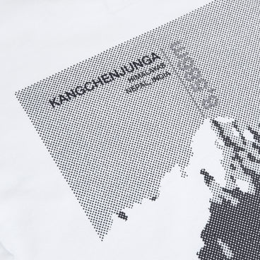 Unisex Kanchenjunga Static Long Sleeve T-Shirts - White