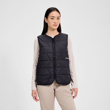Women's Netherdene Quilted Vest - Black