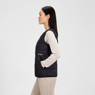 Women's Netherdene Quilted Vest - Black