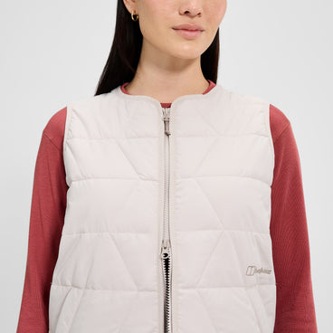 Women's Netherdene Quilted Vest - Grey