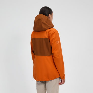 Women's Ridge-Seeker Gore-Tex Waterproof Jacket - Orange/Brown