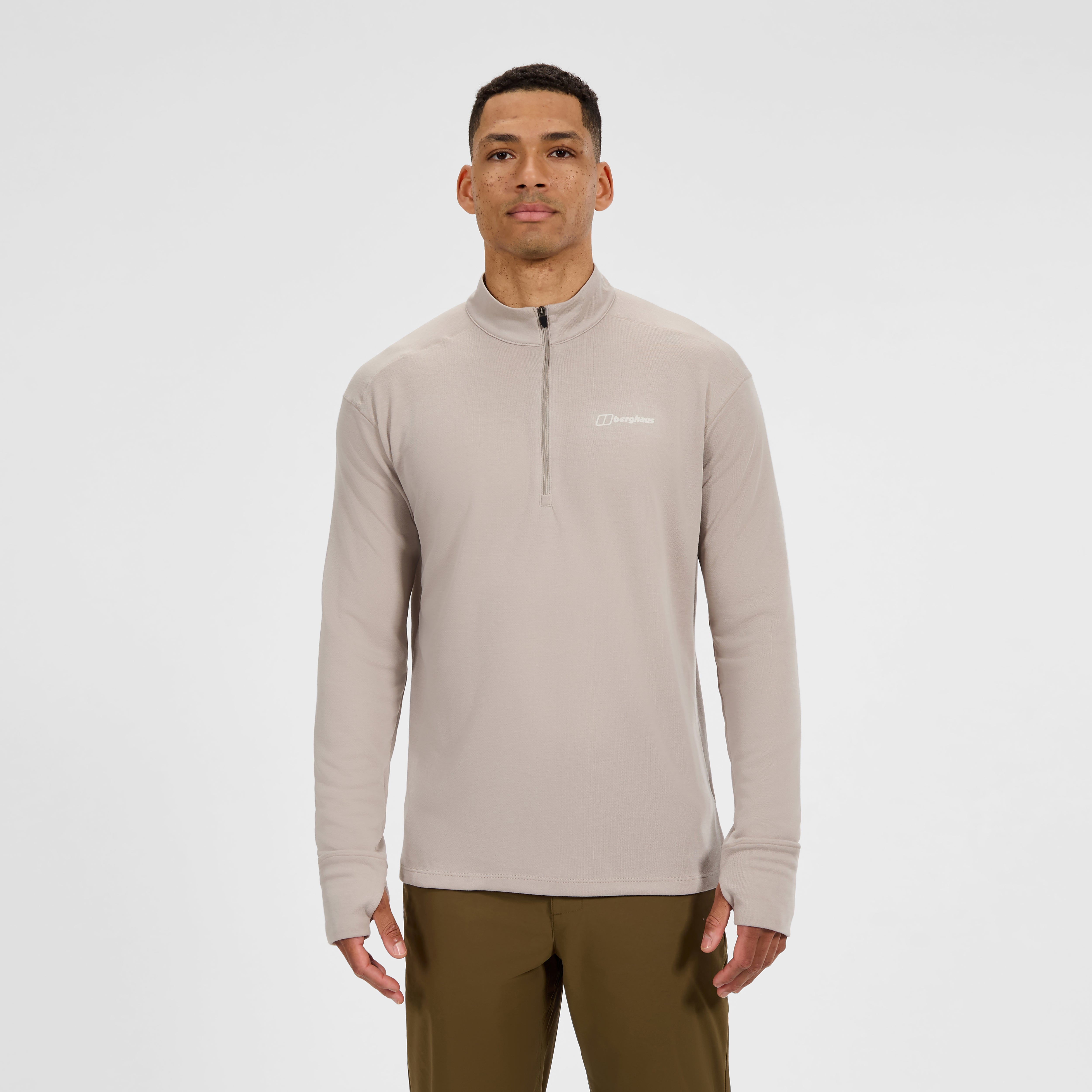 Men's Ivyhill Half Zip Top - Grey | Berghaus