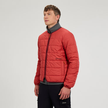 Men's Netherdene Quilted Jacket - Orange