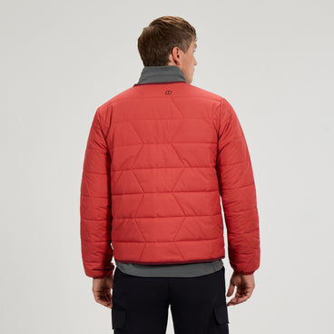Men's Netherdene Quilted Jacket - Orange