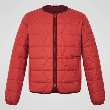 Men's Netherdene Quilted Jacket - Orange
