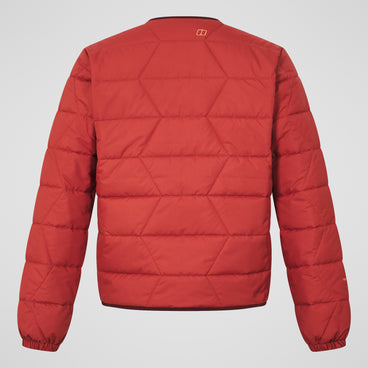 Men's Netherdene Quilted Jacket - Orange