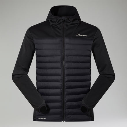 Men's Vaskye Hybrid Hooded Insulated Jacket - Black