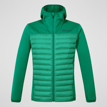 Men's Vaskye Hybrid Hooded Insulated Jacket - Green