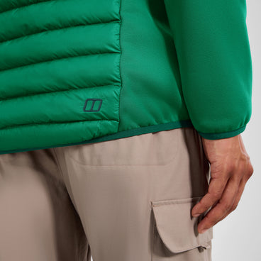 Men's Vaskye Hybrid Hooded Insulated Jacket - Green