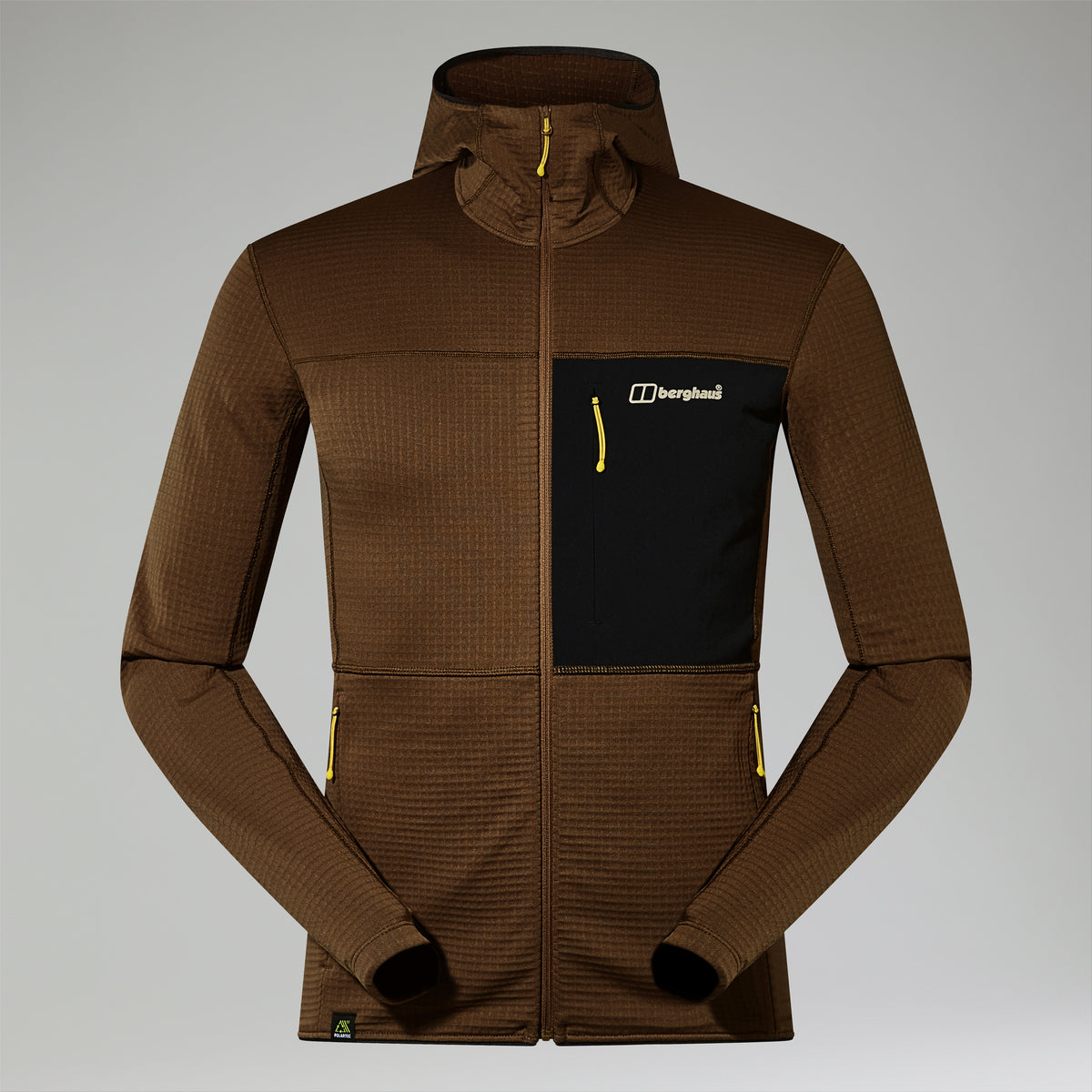 Ridge Hiker Hooded Jacket Brown Black