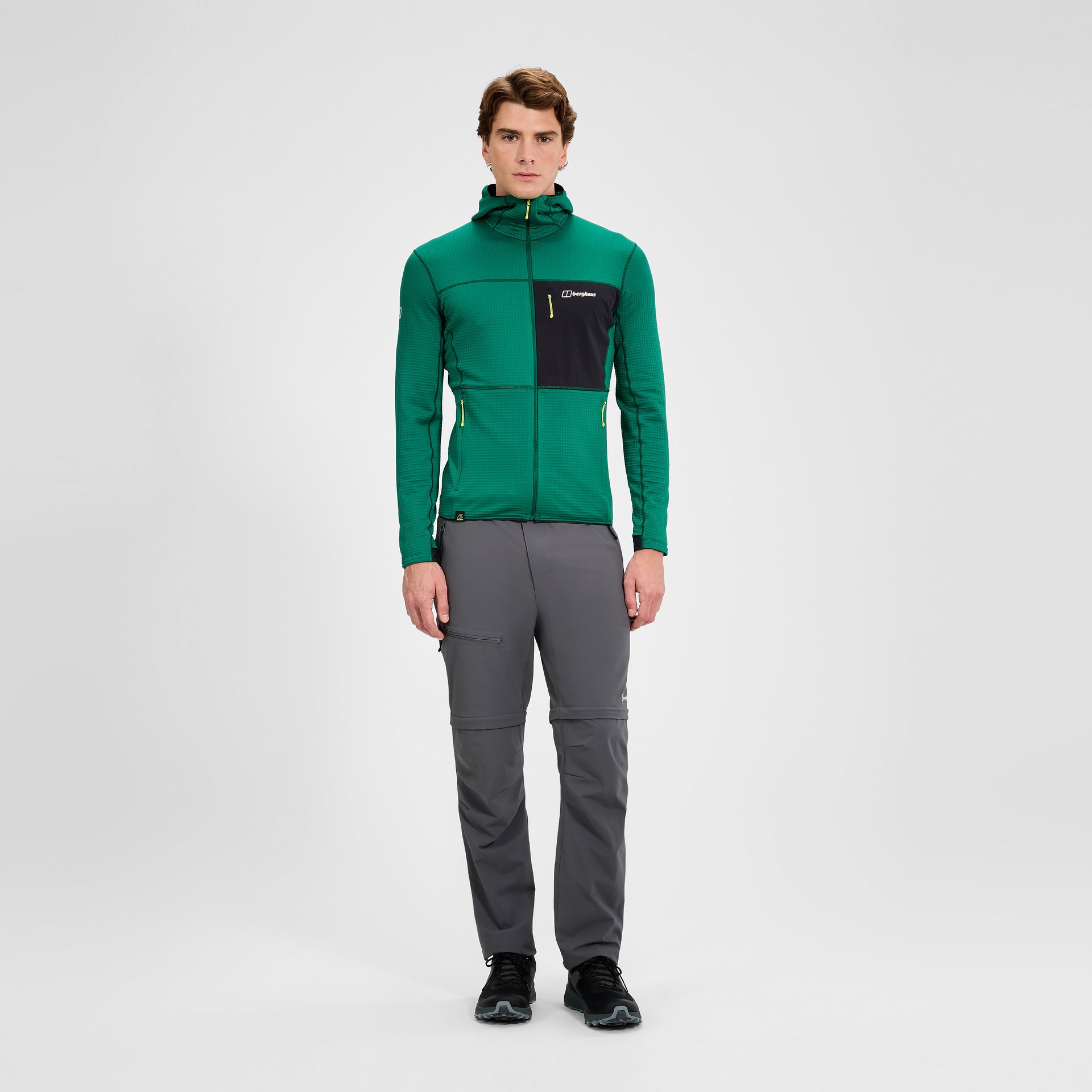 Ridge Hiker Hooded Jacket Green Black
