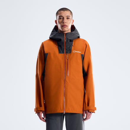 Men's Ridge-Seeker Waterproof Jacket - Orange/Black