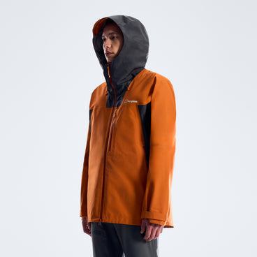 Men's Ridge-Seeker Waterproof Jacket - Orange/Black