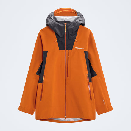 Men's Ridge-Seeker Waterproof Jacket - Orange/Black