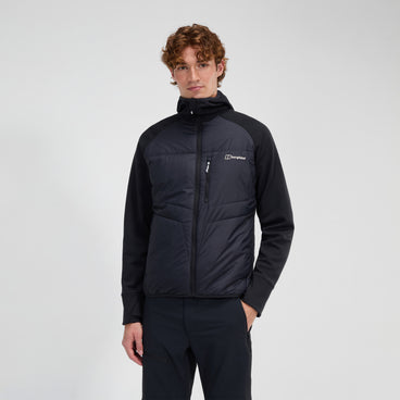 Men's Trawden Hybrid Hooded Jacket - Black