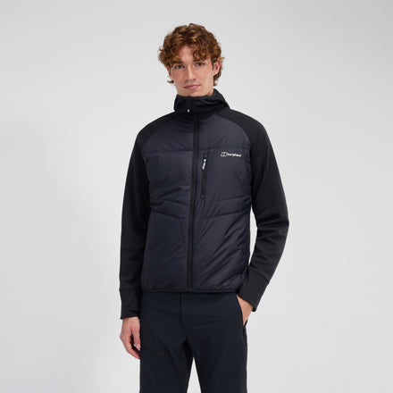 Men's Trawden Hybrid Hooded Jacket - Black