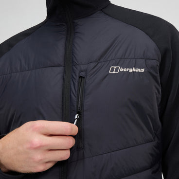 Men's Trawden Hybrid Hooded Jacket - Black