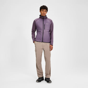 Men's Trawden Hybrid Hooded Jacket - Purple