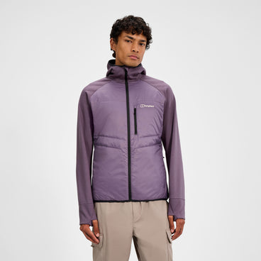 Men's Trawden Hybrid Hooded Jacket - Purple