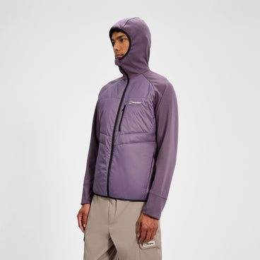 Men's Trawden Hybrid Hooded Jacket - Purple