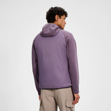 Men's Trawden Hybrid Hooded Jacket - Purple