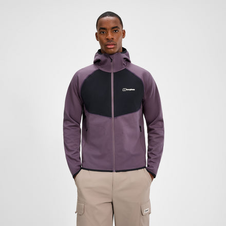 Men's Trawden Hybrid Jacket - Purple/Black