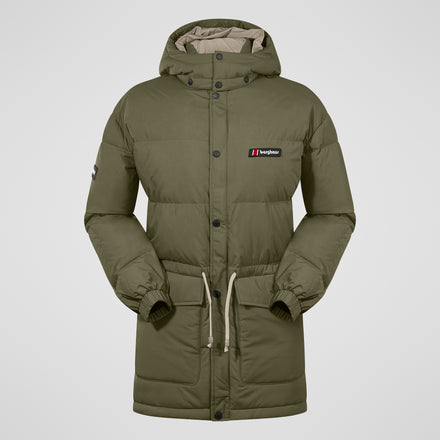 Unisex Lumley Down Jacket - Green/Grey