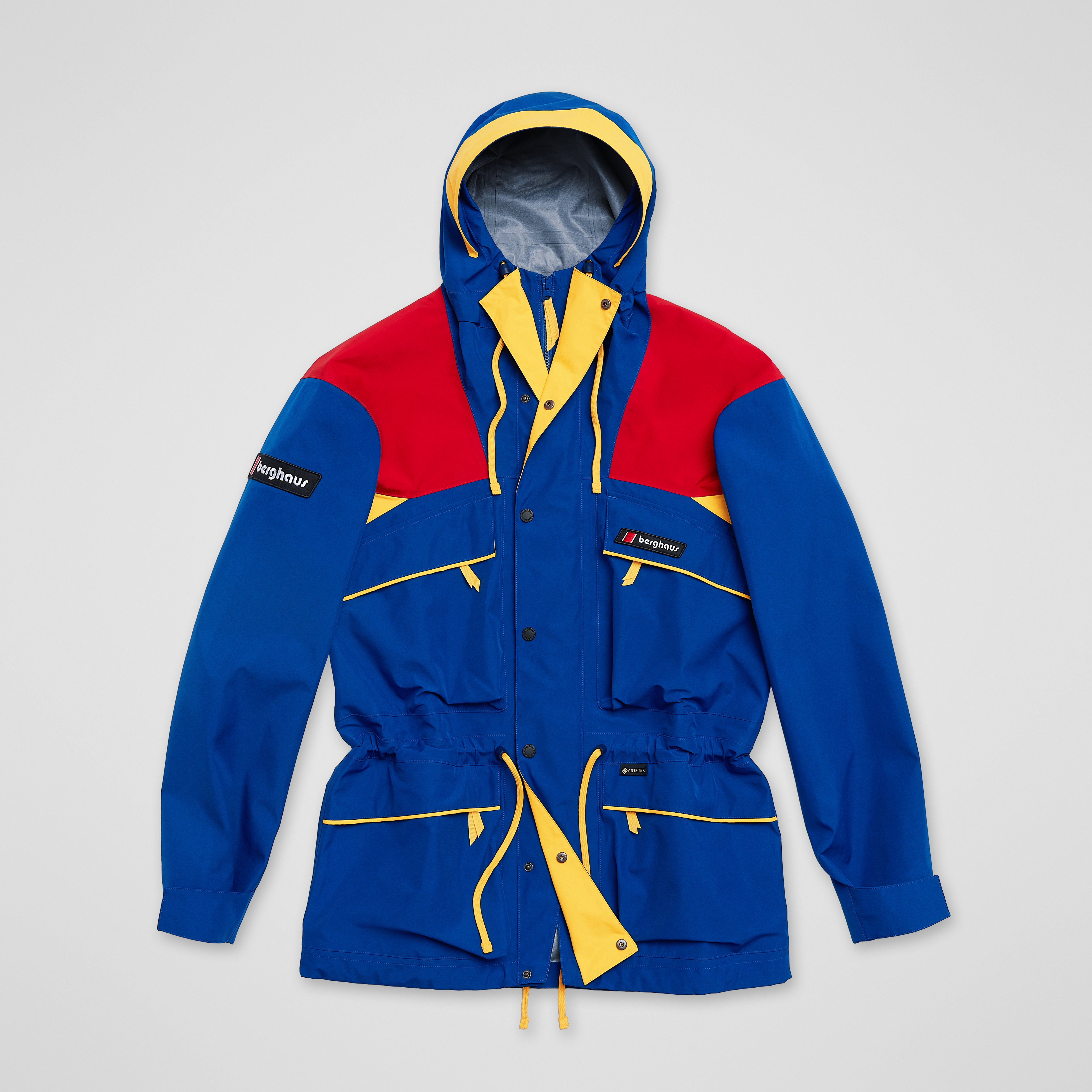 英国製 Berghaus GORE-TEX 旧タグ 青茶 M#918 Unisex Trango Gore-Tex Waterproof Jacket - Blue/Red | Berghaus
