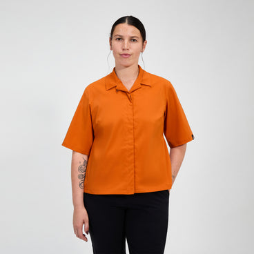 Women's Explorer Short Sleeve Overshirt - Orange