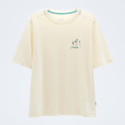 Women's Coneflower Tee - Light Grey