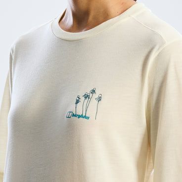 Women's Coneflower Tee - Light Grey