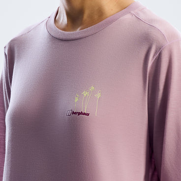 Women's Coneflower Short Sleeve Tee - Purple