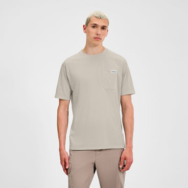 Men's Relaxed Short Sleeves Tech Tee - Grey