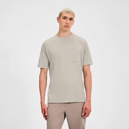 Men's Relaxed Short Sleeves Tech Tee - Grey