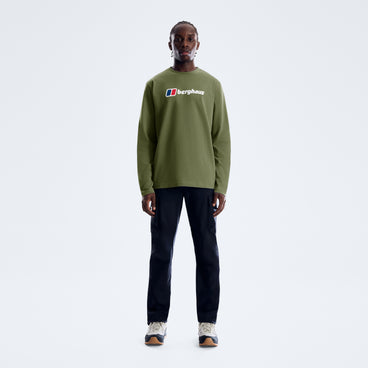 Men's Berghaus Big Logo Long Sleeve Tee - Zephyr